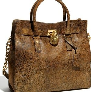 **SOLD** Michael Kors distressed Hamilton tote